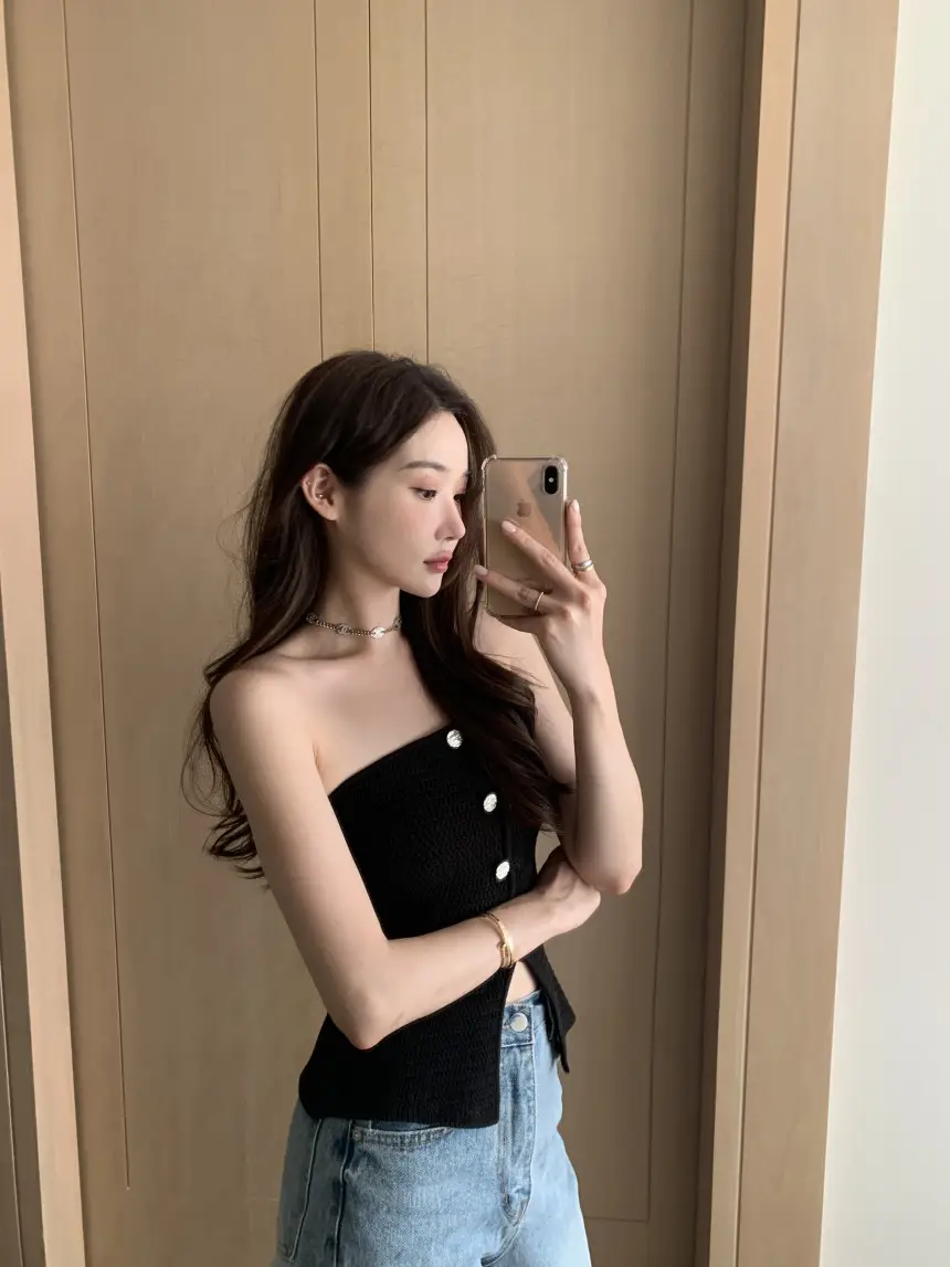 프리사이즈 편안한 루즈핏 니트 원피스 상세 이미지 9