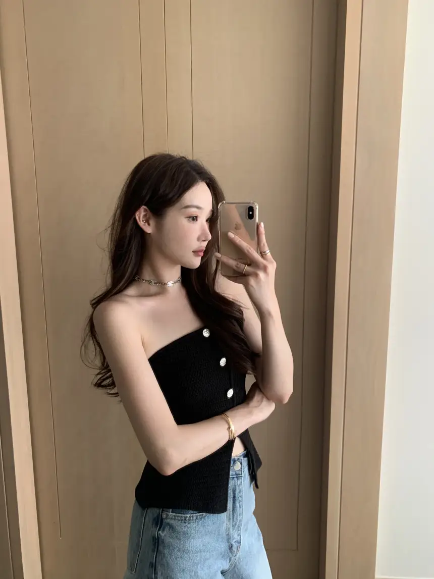 프리사이즈 편안한 루즈핏 니트 원피스 상세 이미지 11
