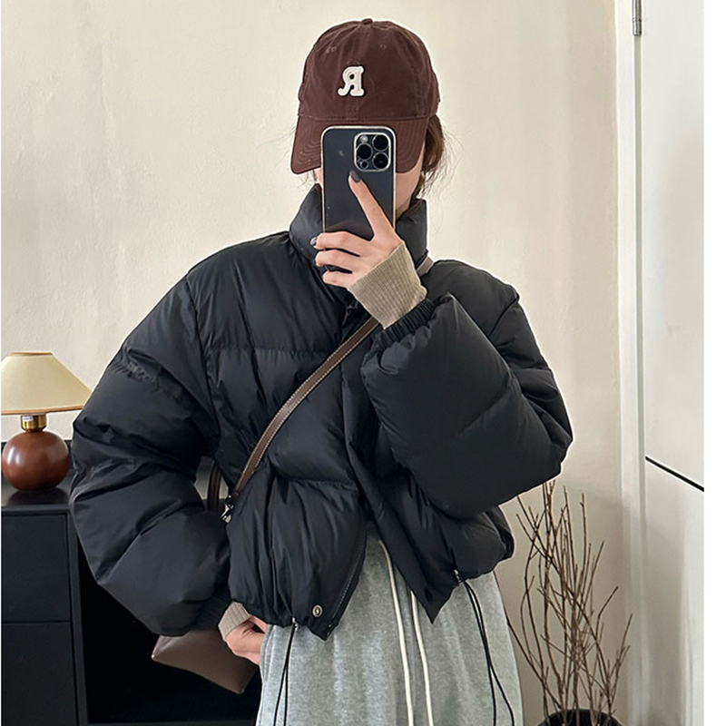 2024 South Korea Dongdaemun Original Bakery Women's Stand Collar Short Down Down Jacket Autumn and Winter Short Style