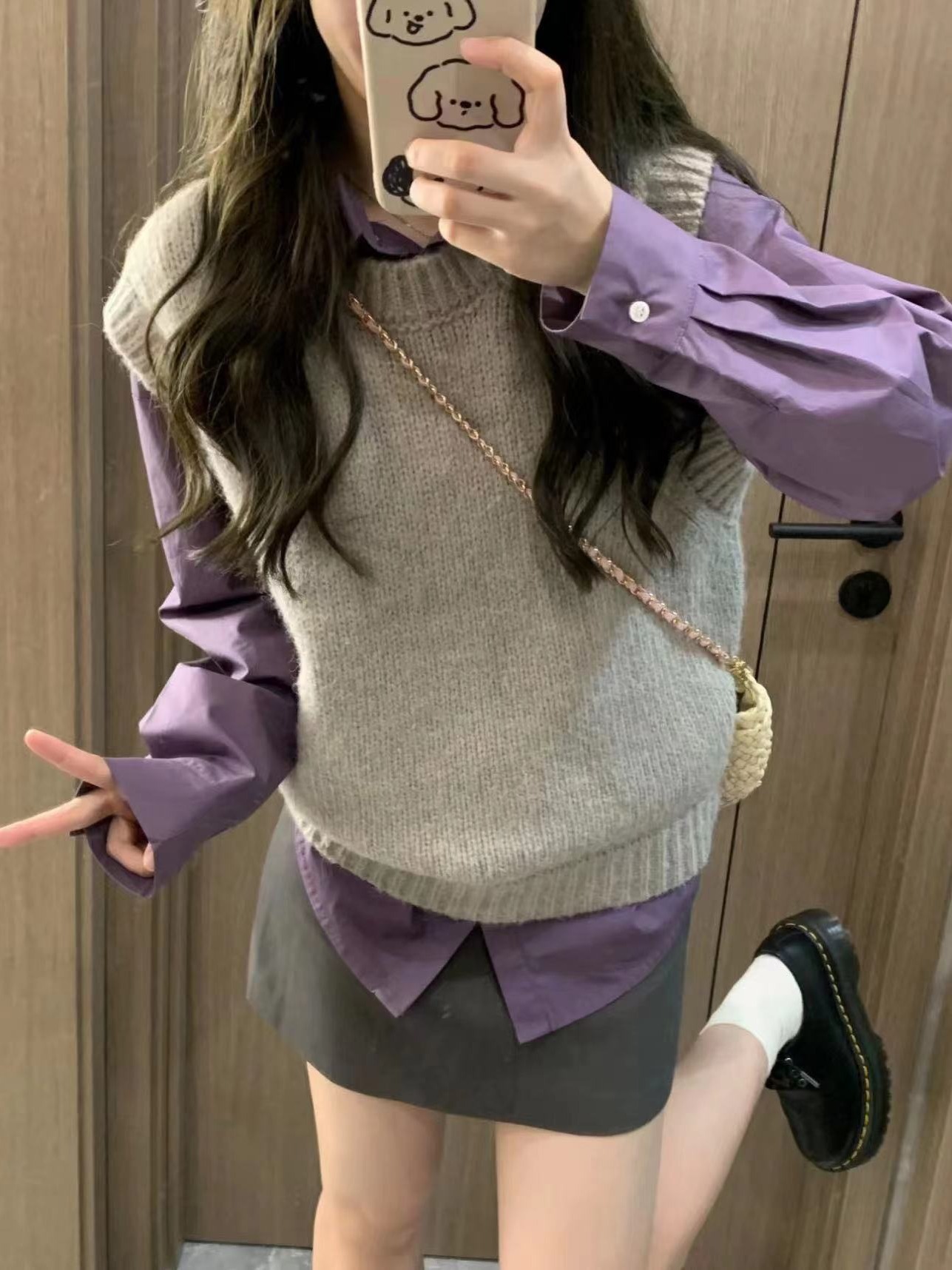 레트로 라운드 넥 니트 스웨터 조끼 가을 2026 새로운 여성 의류 루즈핏 품격 미니멀리즘 민소매 느긋한 바람 스웨터