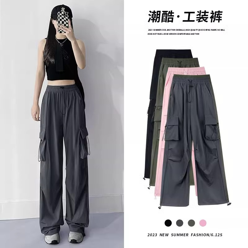 PF16806# 原版面料工装裤子女新款冲锋裤登山运动冰丝速干裤夏季薄款