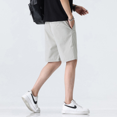 批发立体腰头夏季男士薄款短裤宽松轻商务中裤时尚百搭休闲修身五分裤