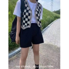 批发新款爆款 2026秋韩版小香风粗线针织复古马甲背心宽松外搭设计感