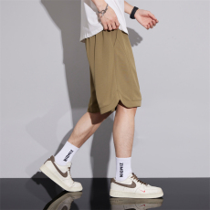 批发冰丝速干短裤男夏季薄款宽松运动五分马裤男士2024潮流休闲中裤子