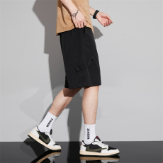 批发冰丝速干短裤男夏季薄款宽松运动五分马裤男士2024潮流休闲中裤子