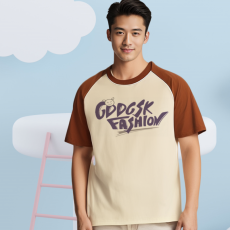 批发男士纯棉插肩袖短袖T恤重磅260G精梳棉高品质长绒棉情侣上衣男装