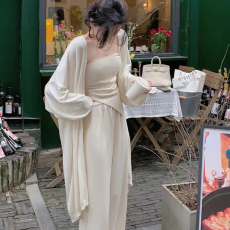 批发夏薄款冰丝针织开衫女中长款宽松外搭披肩防晒罩衫空调衫外套上衣