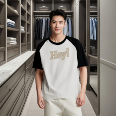 批发男士纯棉插肩袖短袖T恤重磅260G精梳棉长绒棉男女情侣上衣半袖