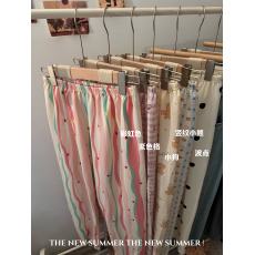 批发实价实拍 <b class='q'>个性</b>印花休闲居家<b class='q'>打底裤</b>外穿长裤阔腿裤女夏薄款