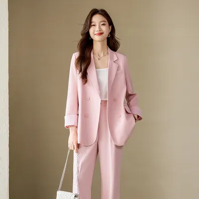 职业装西装外套女2024秋季新款时尚洋气减龄韩版英伦风西服套装