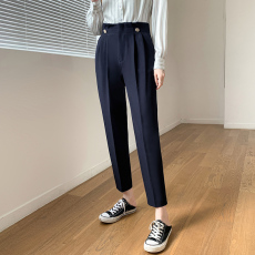 批发神裤职业西装裤休闲直筒<b class='q'>九分</b>裤春装2026新款高腰显瘦