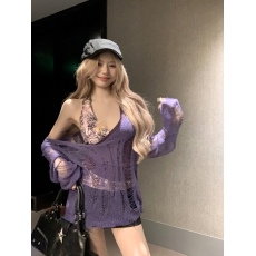 批发<b class='q'>实拍</b>小背心女夏季美式辣妹内搭设计感不规则上衣外穿加针织外搭