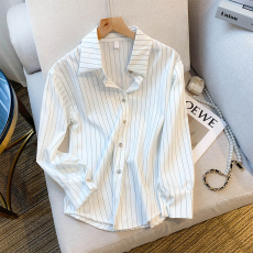 批发实拍 大货 2026春装新款韩版设计感气质条纹衬衣百搭上衣<b class='q'>衬衫女</b>
