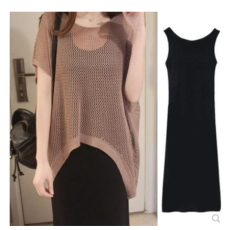 批发大码<b class='q'>女</b>装胖mm<b class='q'>夏装</b>新款遮肚子镂空<b class='q'>连衣裙</b>藏肉胖妹妹洋气套装减龄夏