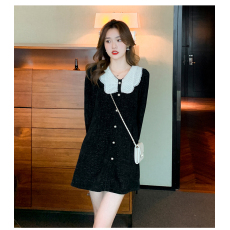 批发新年战袍本命年过年衣服法式圣诞红色订婚<b class='q'>礼服</b>连衣裙子回门<b class='q'>敬酒</b>服