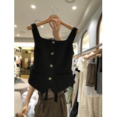 批发<b class='q'>韩国</b>东大门2026春季新款时尚气质纯色系扣显瘦<b class='q'>西装</b>马甲背心女上衣