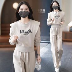批发高级感休闲运动服套装女士时尚卫衣2026<b class='q'>秋</b>季新款洋气减龄两件套潮