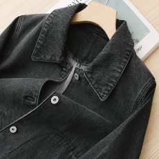 批发百来件<b class='q'>库存</b><b class='q'>清</b>！土耳其进口bos*a牛仔~短外套女秋款小个子