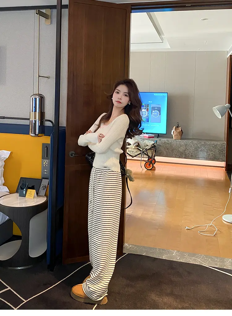 스퀘어넥 레이스 니트 상세 이미지 9