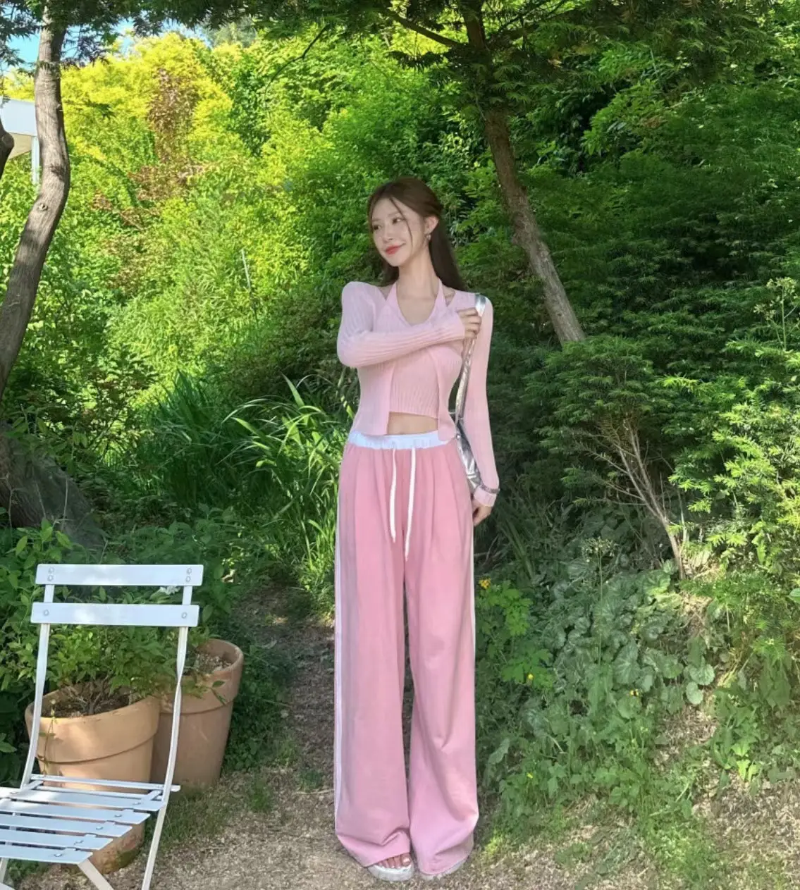 V라인 니트 가디건 상세 이미지 6