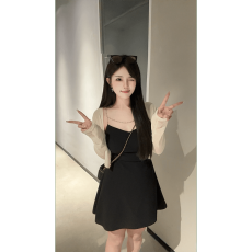 批发250克真捻#微胖mm夏季女神穿搭气质收腰显瘦女<b class='q'>连衣裙</b>