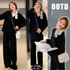 2026早春新款孕妇装休闲洋气套装时尚外出懒人穿搭套装