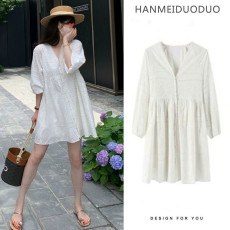 批发现2026新款春装大码女装 韩版蕾丝<b class='q'>连衣裙</b> 胖妹妹