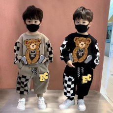 批发男童秋季<b class='q'>套装</b>2024新款儿童运动春秋装<b class='q'>幼儿</b>园宝宝休闲卫衣两件套潮