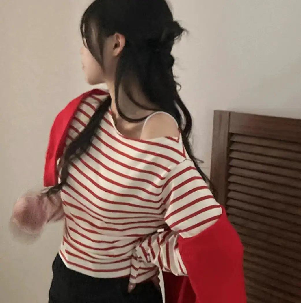 여성 스타일리시한 블라우스 티셔츠 상세 이미지 17