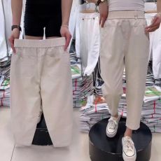 批发欧货夏季新款弹力<b class='q'>哈伦裤</b>女高腰小个子百搭奶茶色休闲裤<b class='q'>小脚</b>萝卜裤