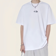 批发男士纯棉短袖T恤重磅240G精梳棉情侣百搭时尚高品质上衣打底衫T恤