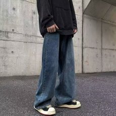 批发美式ins<b class='q'>日系</b><b class='q'>复古</b>牛仔裤男宽松