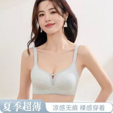 批发<b class='q'>夏</b>季透气舒适无痕女内衣轻薄款防下垂收副乳聚拢无钢圈文胸罩<b class='q'>夏</b>天
