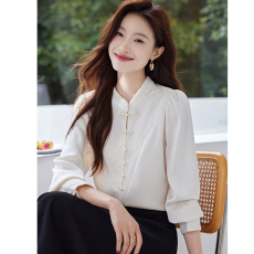 批发实拍2026春季新款韩版百搭长袖衬衫女拼接小衫打底衫衬衫女