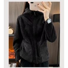 批发实拍保暖珊瑚绒男秋冬连帽双面穿抓绒衣女卫衣开衫摇粒绒情侣外套