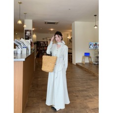 批发实拍实价~法式复古套装女春季新款衬衫高腰显瘦大摆半身裙<b class='q'>两件套</b>