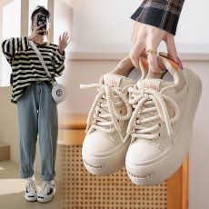 批发2024小白鞋子女秋季新款<b class='q'>韩版</b>ins女学生休闲运动百搭板鞋街拍增高