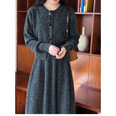 批发韩版小香风针织套装裙女<b class='q'>春</b>季新款法式名媛风茶系穿搭两件套