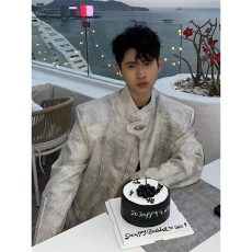 批发网图 高质量原版 痞帅pu皮立领夹克男女新款秋季百搭cleanfit外套