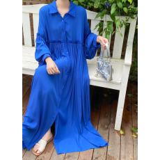 批发实拍韩国宽松系带显瘦排扣<b class='q'>衬衫</b>裙