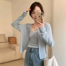 批发温柔气质细淑女两件套2026秋季新款女装韩版休闲百搭上衣内搭