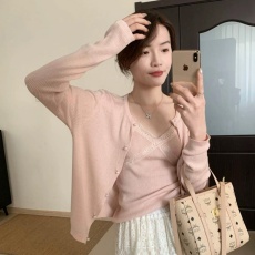 批发温柔气质细淑女两件套2026秋季新款女装韩版休闲百搭上衣内搭