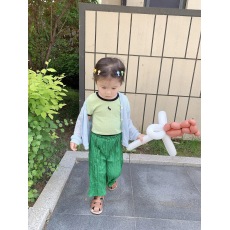 批发男女童<b class='q'>夏</b>季薄款防晒开衫外套2024新款儿童空调衫简约短款长袖上衣