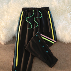 批发束腿<b class='q'>运动裤</b>女2025秋冬加绒加厚新款休闲裤原宿ins韩版百搭时尚