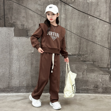 批发女童卫衣套装春秋女孩中大童洋气时髦2026新款儿童运动春装两件套