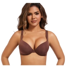 批发<b class='q'>欧美</b>外贸<b class='q'>文胸</b>女式薄款内衣打底基本上托无痕舒适自然光面