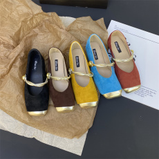 批发法式复古平底玛丽珍单鞋女鞋2024春<b class='q'>秋</b>新款温柔晚晚风女鞋