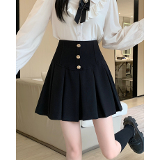 批发实拍2025秋冬新款胖mm大码女高腰学院风<b class='q'>百褶裙</b>设计感a字半身短裙