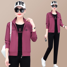 批发官图 中老年运动服<b class='q'>套装</b>女<b class='q'>妈妈</b>装春秋外套洋气2026新款休闲三件套