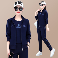 批发官图 中老年<b class='q'>运动服</b>套装女妈妈装春秋外套洋气2026新款休闲三件套
